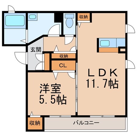 シャーメゾン砂山南の物件間取画像